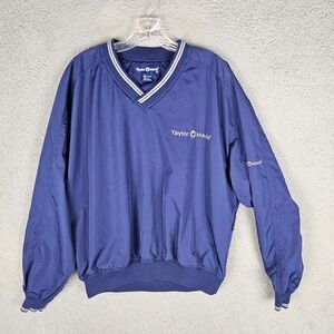 TaylorMade Golf Windbreaker Jacket Men's Medium Waterproof Y2K Pullover